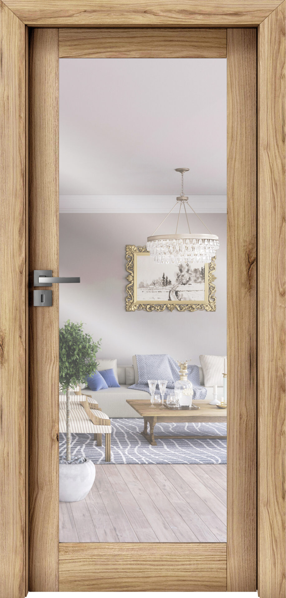 Invado Mirror 1 lustro od strony oscieznicy Dab jesienny